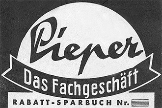 Das erste Logo der Parfümerie Pieper